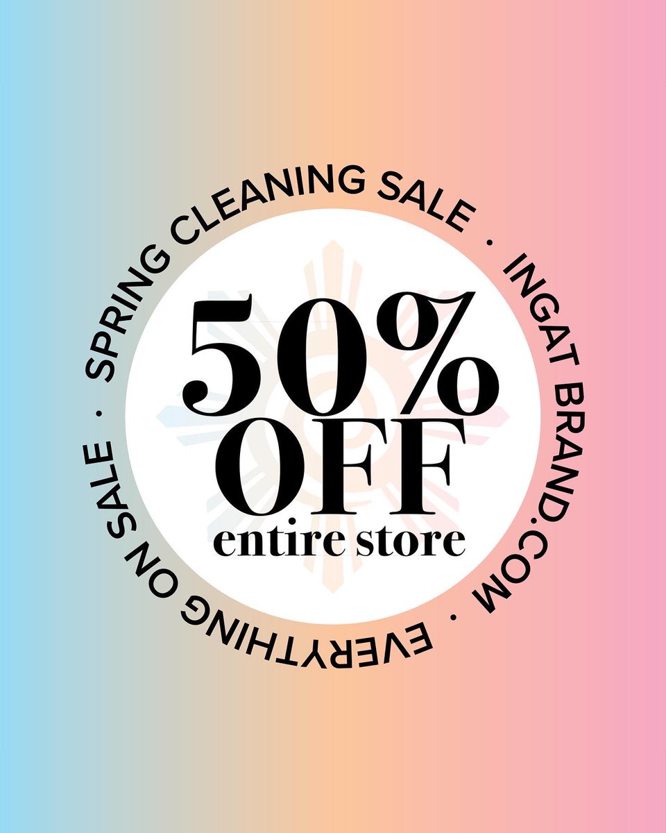 ingatbrand's tweet photo. Now live on our shop!
50% OFF ENTIRE STORE

https://t.co/1Hbb6WtF3p 

Sale will end next Saturday (4/16)
🇵🇭❤️💛💙 https://t.co/zl55HztZUy