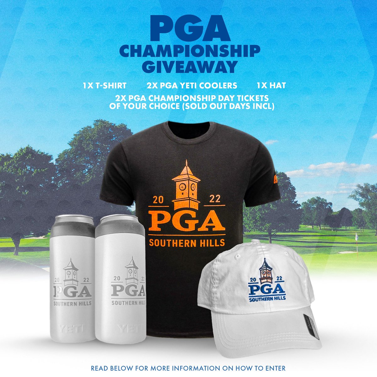 Excited to announce✌🏻Free Tickets to one lucky follower. 

We’re excited to partner with the PGA and Southern Hills to give away tickets to PGA Championship on May 19th-22nd. 

RT and Follow for a chance to win tickets and the awesome free swag.