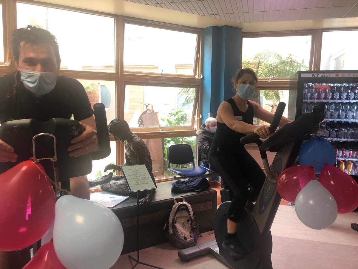 drlhodgson's tweet photo. Raquel one of our star research nurses on🔥 #mobilityathon @WSHTresearch @UHSussex @CarrieWest1 https://t.co/aluJyCvDKh