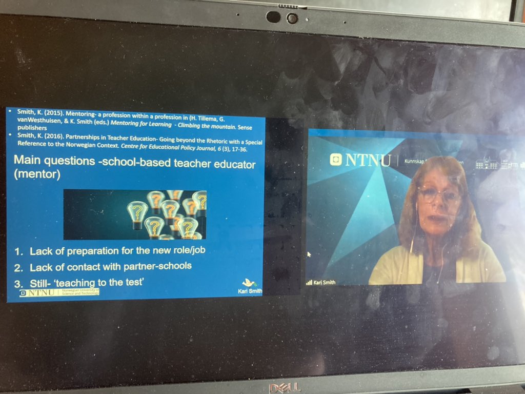 econrachel's tweet photo. Kari Smith giving a great overview of her pioneering work on school-university partnerships @esai_irl #esai22 @JudithHarford @SchoolofEdUCD https://t.co/dt3TXarUZ7