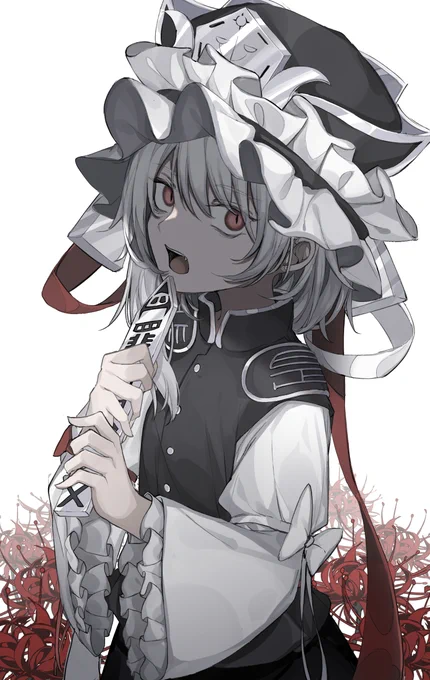 #自分が何度も投稿してしまう画像 
アルビノ映姫様 