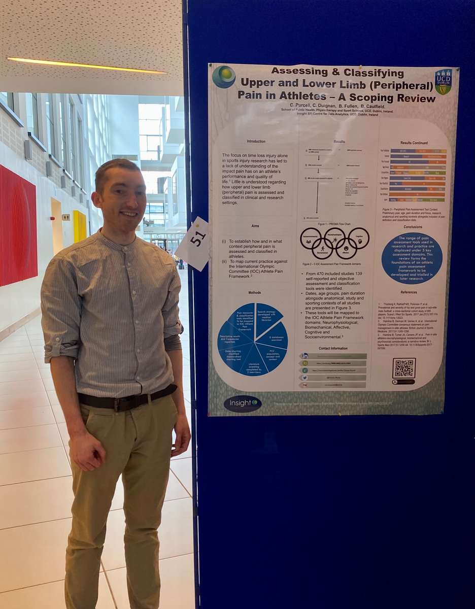 Ciaran Purcell (@ciaran_physio) on Twitter photo Great to be <a href="/UCD_CHAS/">UCD College of Health & Agricultural Science</a> #Graduateresearch symposium today presenting some preliminary results of our Scoping review on
Assessing & Classifying Upper and Lower limb pain in athletes β½οΈ πββοΈπ
Some fantastic pain research from accross <a href="/ucd_sphpss/">UCD Public Health, Physiotherapy & Sports Science</a> just displayed π¬ π§ Great to be <a href="/UCD_CHAS/">UCD College of Health & Agricultural Science</a> #Graduateresearch symposium today presenting some preliminary results of our Scoping review on
Assessing & Classifying Upper and Lower limb pain in athletes β½οΈ πββοΈπ
Some fantastic pain research from accross <a href="/ucd_sphpss/">UCD Public Health, Physiotherapy & Sports Science</a> just displayed π¬ π§