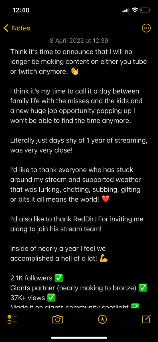 C3Wkk's tweet photo. This is goodbye 👋 thank you to everyone who believed in me and stuck around to enjoy the journey! ❤️ Thank you to @GIANTSSoftware for giving me the opportunity to be GIANTS PARTNER! @RedDirtRanchBos @Virtual_Farmer @KerminatorLive @farmingsim https://t.co/Qx10bzLvjH