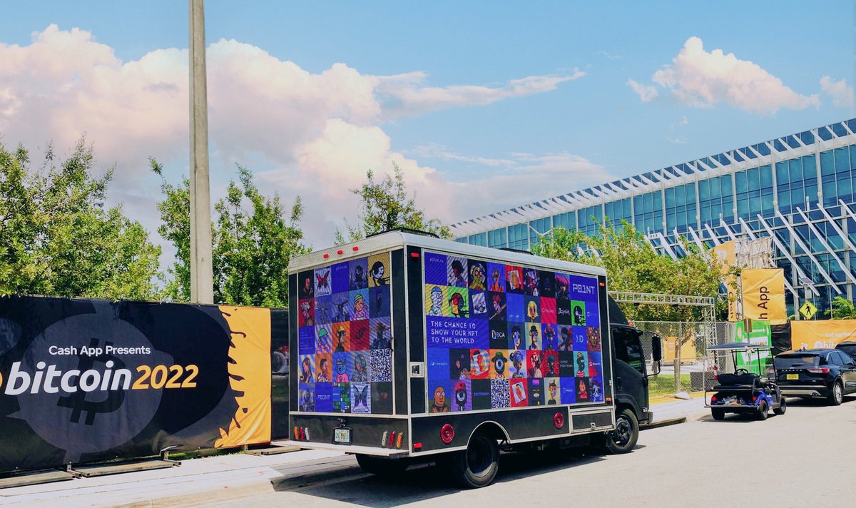 BlockCreateArt's tweet photo. #P01NT ⚫️⚪️ is traveling around the world.🛸

The chance to show your NFT to the world.

The first trip is #bitcoin2022Miami 🏖

#NFT  #Bitcoin #Bitcoin2022 https://t.co/NnJipC50pv