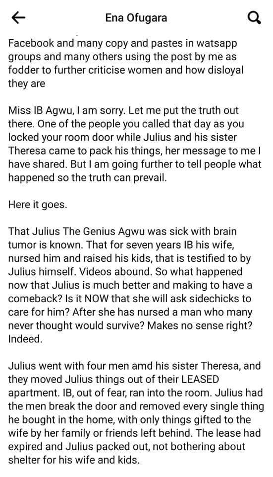 DeevaOfficial's tweet photo. Omo. Julius did all these and men have been abusing and blaming her. Women really suffer. https://t.co/CYJiso0kn5