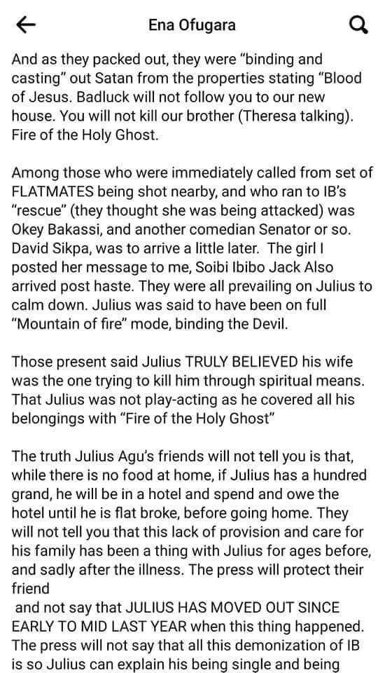 DeevaOfficial's tweet photo. Omo. Julius did all these and men have been abusing and blaming her. Women really suffer. https://t.co/CYJiso0kn5