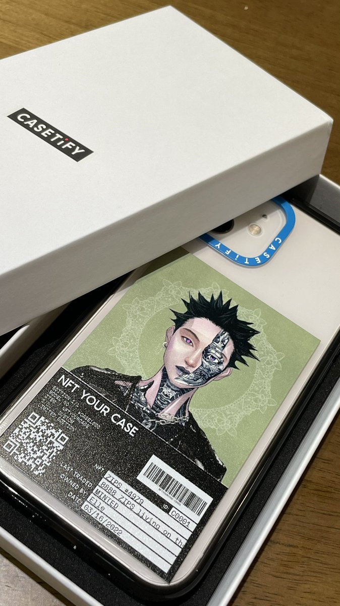 meimein_mei's tweet photo. I will start using this iPhone case today.
The iPhone case &amp; lock screen &amp; Apple Watch screen are all ZIPS.
#NFT #SuperNormal #zipcy8888
Thx @zipcy8888 &amp; @Casetify https://t.co/KKLyIXjZMo
