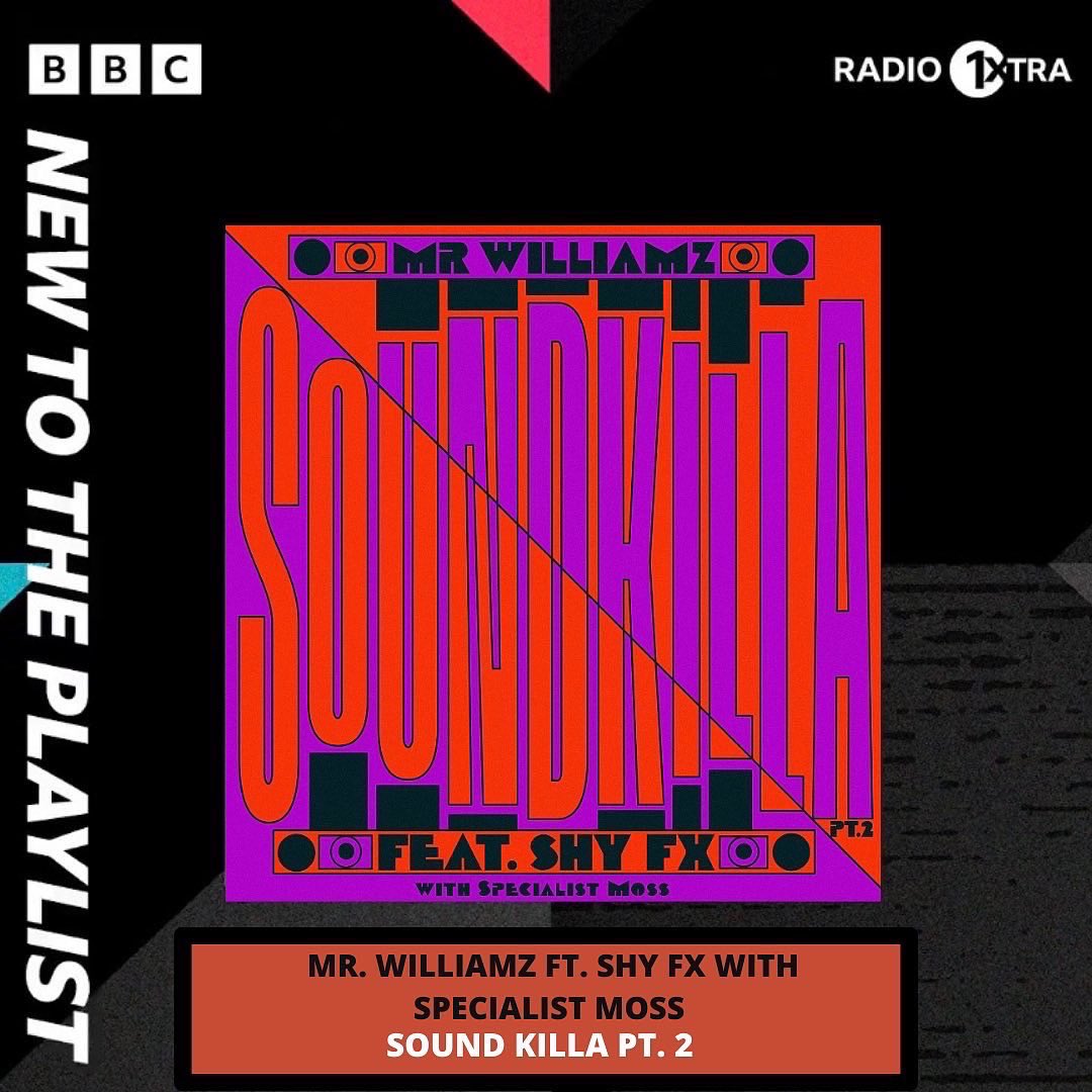 Mr. Williamz (@mr_williamz) on Twitter photo Shout out to <a href="/bbc1xtra/">1Xtra</a> for adding “Sound Killa Pt. 2” to your playlist and to <a href="/djtarget/">Grime Kids OUT NOW</a> <a href="/jeremiahasiamah/">Jeremiah Asiamah</a> <a href="/renelavice/">René LaVice</a> for featuring it in your mix 🔥 <a href="/ShyFX/">SHY FX</a> <a href="/SpecialistMoss/">Specialist Moss</a>
mrwilliamz.lnk.to/SoundKillaPt2f…
#radio #newsingle #dnb #drumandbass Shout out to <a href="/bbc1xtra/">1Xtra</a> for adding “Sound Killa Pt. 2” to your playlist and to <a href="/djtarget/">Grime Kids OUT NOW</a> <a href="/jeremiahasiamah/">Jeremiah Asiamah</a> <a href="/renelavice/">René LaVice</a> for featuring it in your mix 🔥 <a href="/ShyFX/">SHY FX</a> <a href="/SpecialistMoss/">Specialist Moss</a>
mrwilliamz.lnk.to/SoundKillaPt2f…
#radio #newsingle #dnb #drumandbass