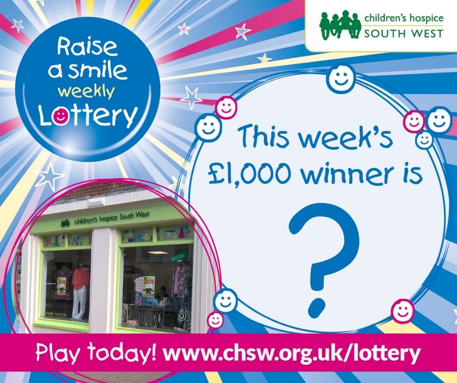 This week’s CHSW £1,000 lottery prize was won by a ticket bought in our #BudleighSalterton charity shop. If you bought a ticket in the shop this week, please check your ticket …if it’s number 500135, give our lottery team a call today on 01271 325270. Good luck! 😊💚