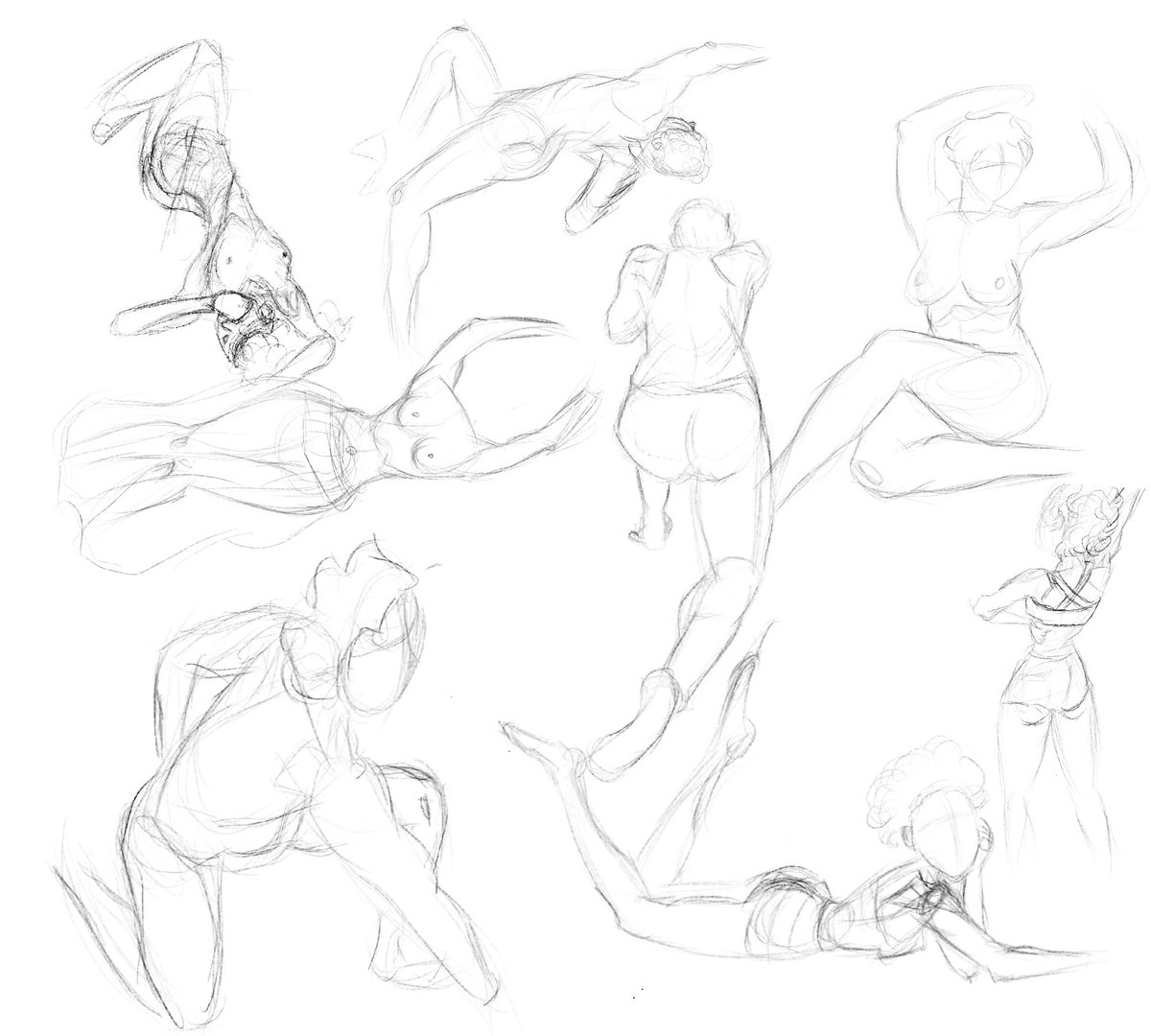 Anatomy study 2 months ago vs  now 🥲