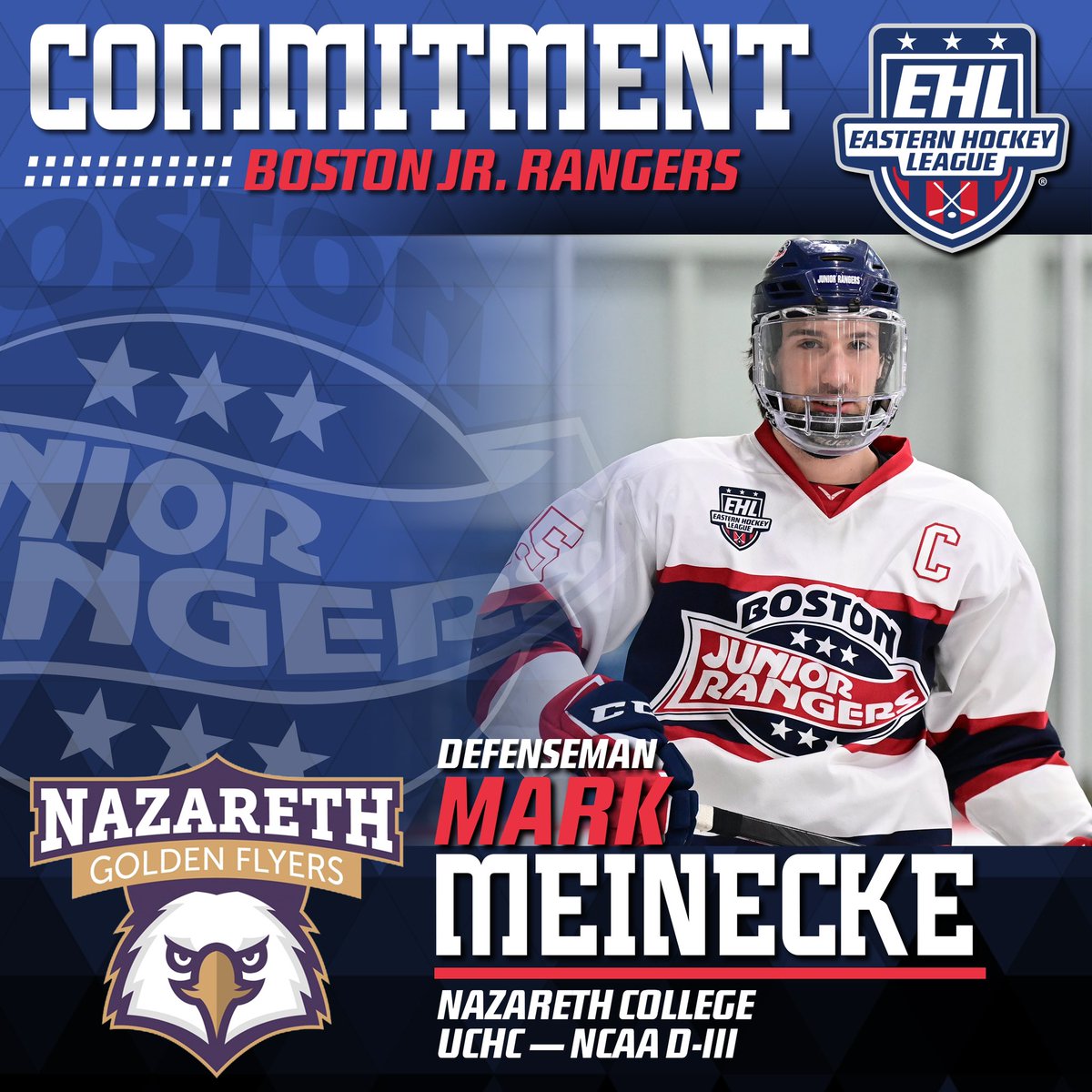 2 year vet and captain.  Thanks for the effort and dedication to BJR!  Good luck in the fall. <a href="/EHL_Hockey/">Eastern Hockey League</a> #LetsGo