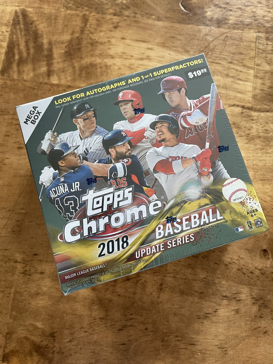 biggsdaddycool's tweet photo. Is there a “better” modern unopened box of cards?
What do you think tops it?
Price, value, potential…
#UnopenedPacksMatter https://t.co/D7mhH8hcwT