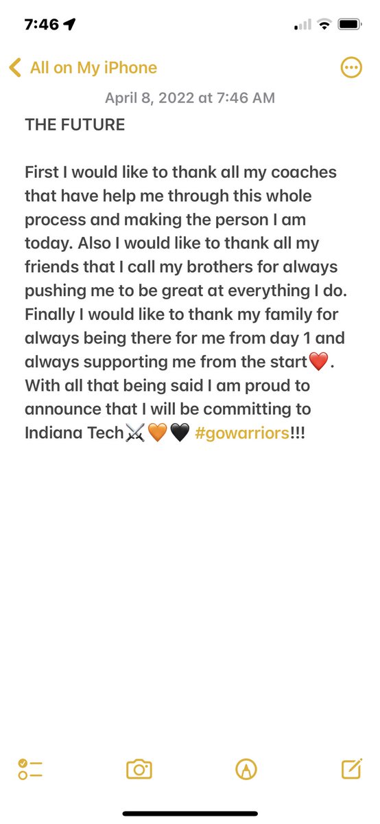 JonathanHairs15's tweet photo. 1000% Committed!!! #gowarriors @INTechWarriors @INTechTF @CoachEJYoung3 https://t.co/Lk98FHEVhH
