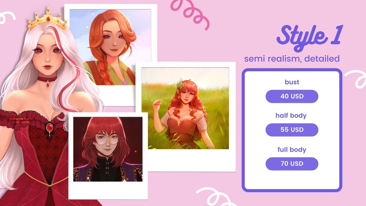 ithurielle's tweet photo. ˚✩ ⋆｡✩˚Commissions Open!˚✩ ⋆｡˚ 

Hello! Here's my updated commission sheet 💜
💌dm me if you're interested!💌

#artph #commissionsopen #commission https://t.co/q2X1r7UMaV