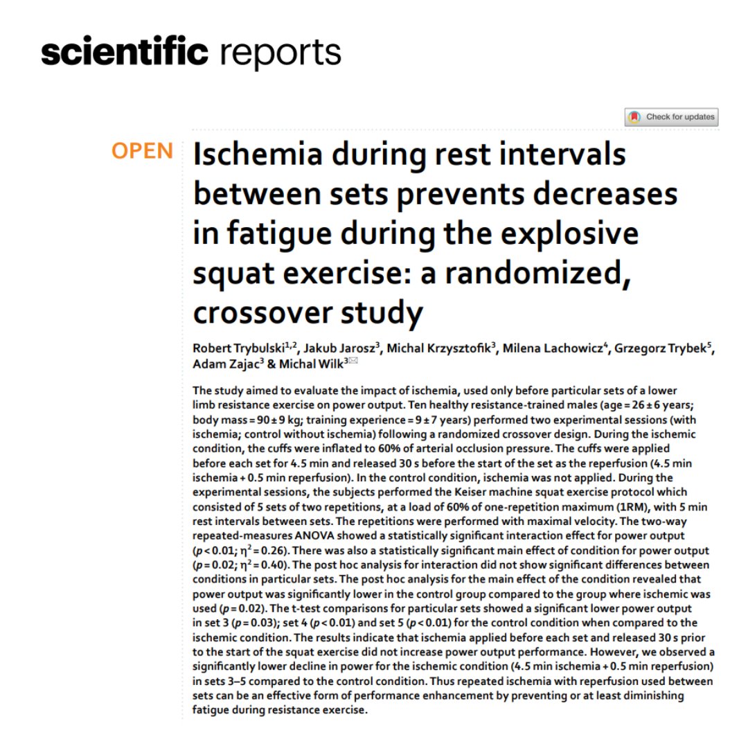 MichaWi19020219's tweet photo. New paper related with blood flow restriction
https://t.co/lIoWIl0sFR
@krzysztofik_m

#bfr #Resistance #strength #power https://t.co/PCUQy0eq22