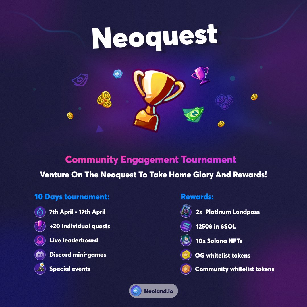 NeopolisGO's tweet photo. "Venture on the Neoquest to take home Glory and Rewards"

Join now 👇 https://t.co/GZ6ADGnul8