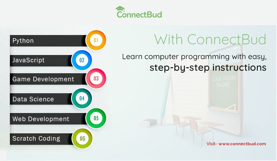 ConnectBud's tweet photo. With #ConnectBud, learn top-notch online #coding programs sitting at home. We perfectly nurture the #programming skills of young minds. Join ConnectBud online coding classes at https://t.co/9nNx8g8Zcm

#python #java #gamedev #webdev #datascience #scratch #parents #onlineclasses https://t.co/iJUeoj2vkV