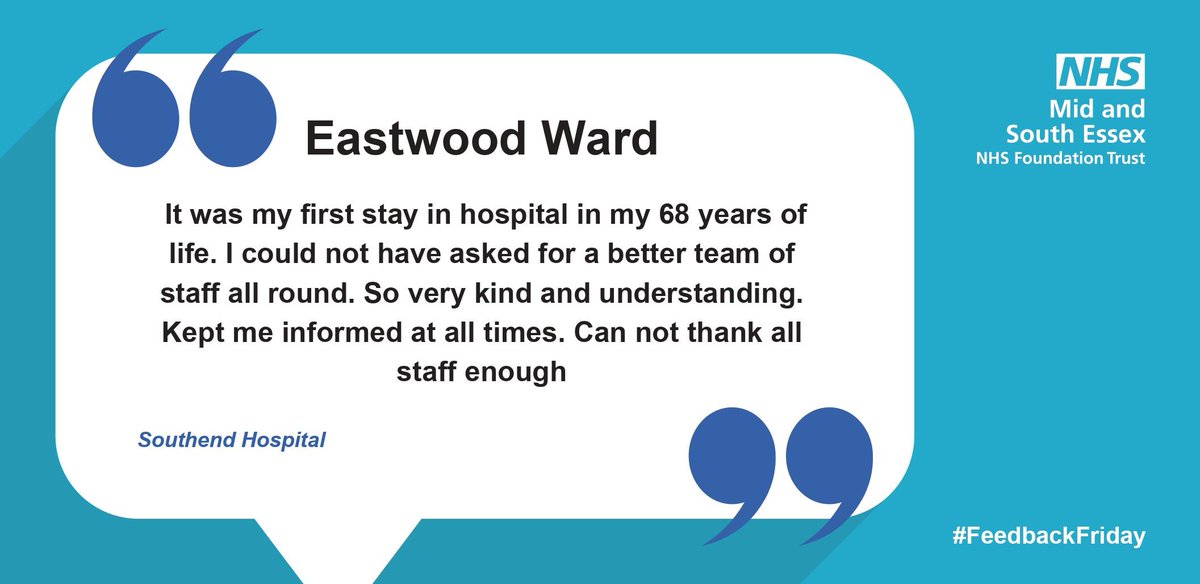 Mid and South Essex Hospitals Patient Experience tweet media