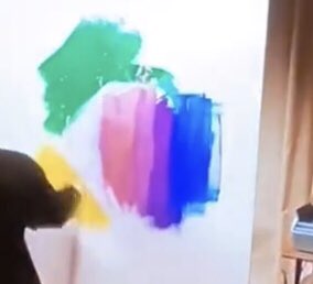 bisexualarmys's tweet photo. JIMIN PAINTED THE BI FLAG ???2!/£ https://t.co/vToygfYtOZ