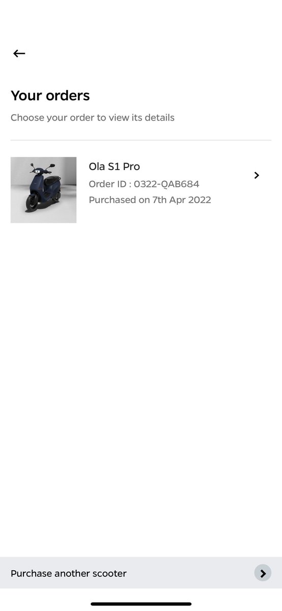 PParth6664's tweet photo. @OlaElectric @bhash The purchase date is changing automatically, I made the payment on 17-March-2022 and the date was also showing 17 till yesterday, but today it is showing 07-April-2022. Plz deliver my scooter as soon as possible because i needed it more for some reason https://t.co/LVuGj0zmYI