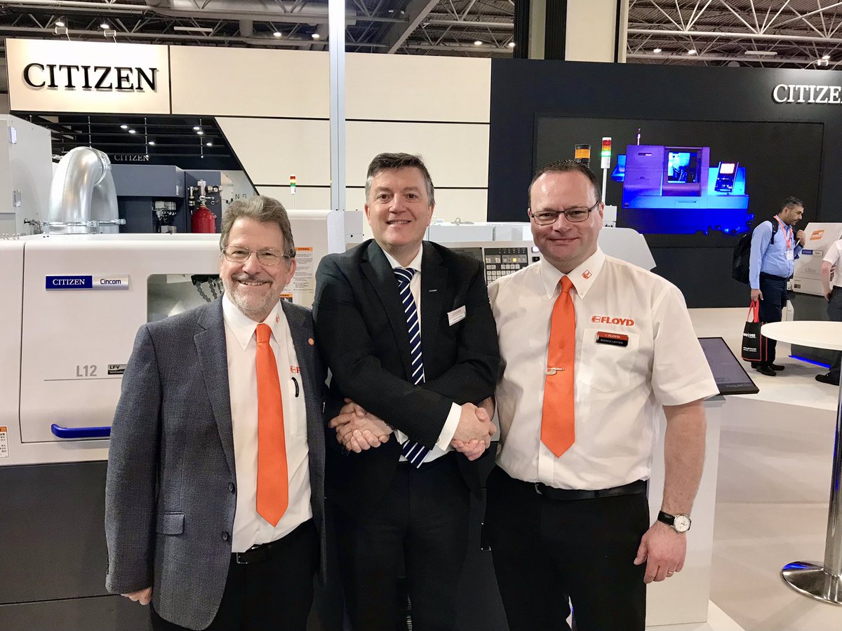Floydautomatic's tweet photo. A big thanks to Edward James &amp; the @CitizenCNC team for the loan of the Citizen L12 VII on our stand at the @MACHexhibition show this week. 

#mach2022 #floydautomatic 
#ukmanufacturing https://t.co/vrnudFTtcb