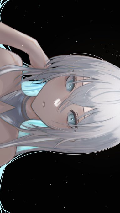 「colored inner hair grey hair」 illustration images(Oldest)