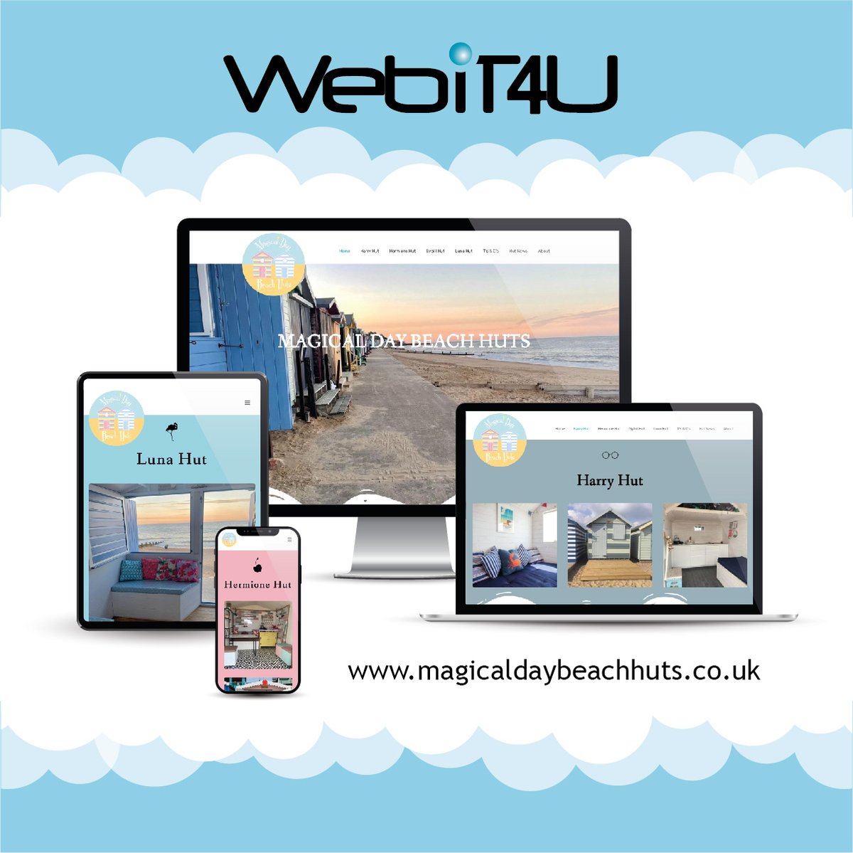 ☀️ It has been a pleasure to work on such a lovely project magicaldaybeachhuts.co.uk
You can now book your spell on the beach in one of our spectacular beach huts.
🏖 Mersea Island &amp; Walton-on-the-Naze
Bring on the summer!
#beachhutsessex #beachhuthire