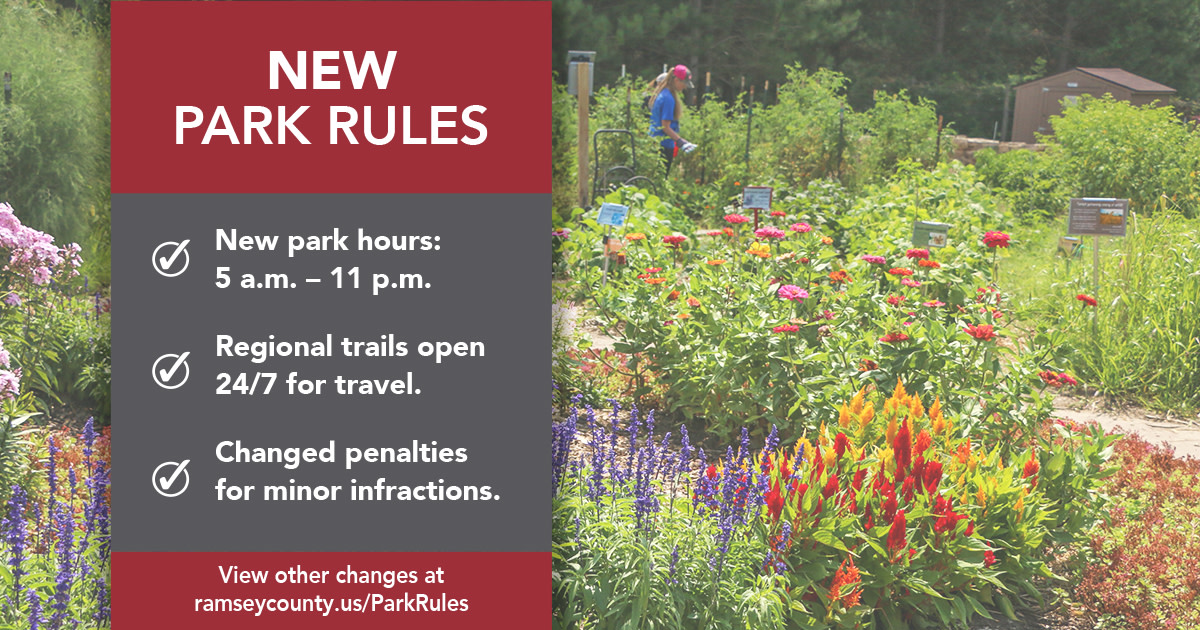 New park rules are in effect! The new ordinance, approved by the board of commissioners earlier this year, makes the rules more equitable, fair and modern allowing for greater access to resources. (1/2)