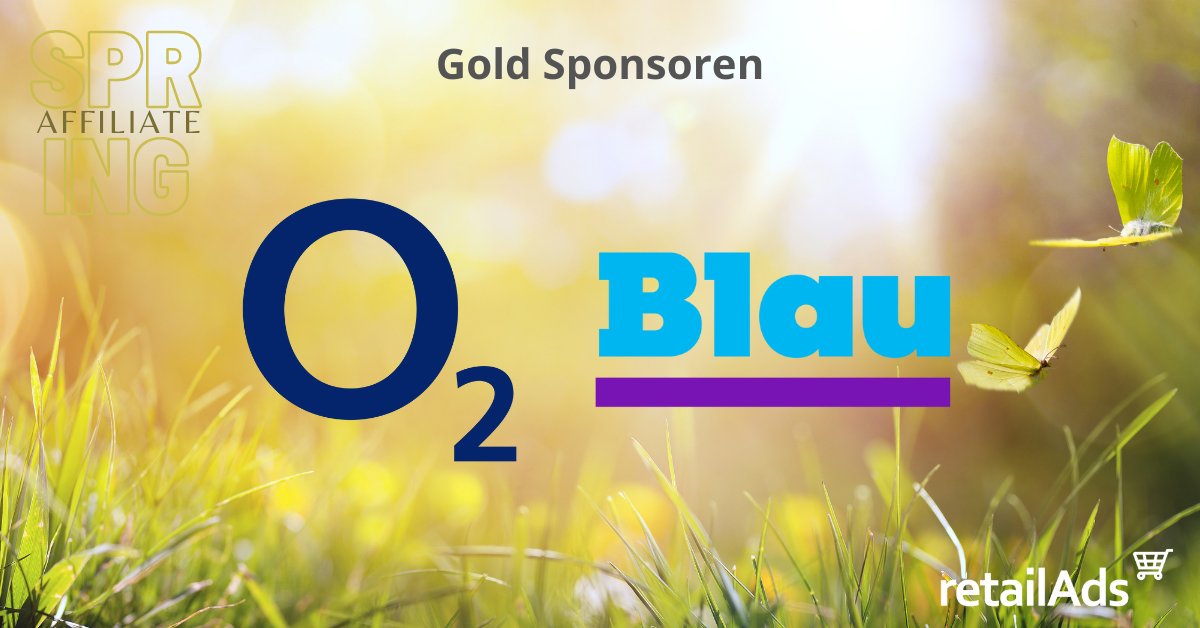 📣Wir freuen uns @o2de &amp; Blau.de als Goldsponsoren auf dem Affiliate-Spring-Meeting am 27.04. im PARKS Nürnberg begrüßen zu dürfen!🎉

Mit über 150 Publisher &amp; Advertiser- Vertreter aus der Affiliate- Branche und natürlich das <a href="/TelkoAffiliate/">communicationAds</a> und retailAds Team😊