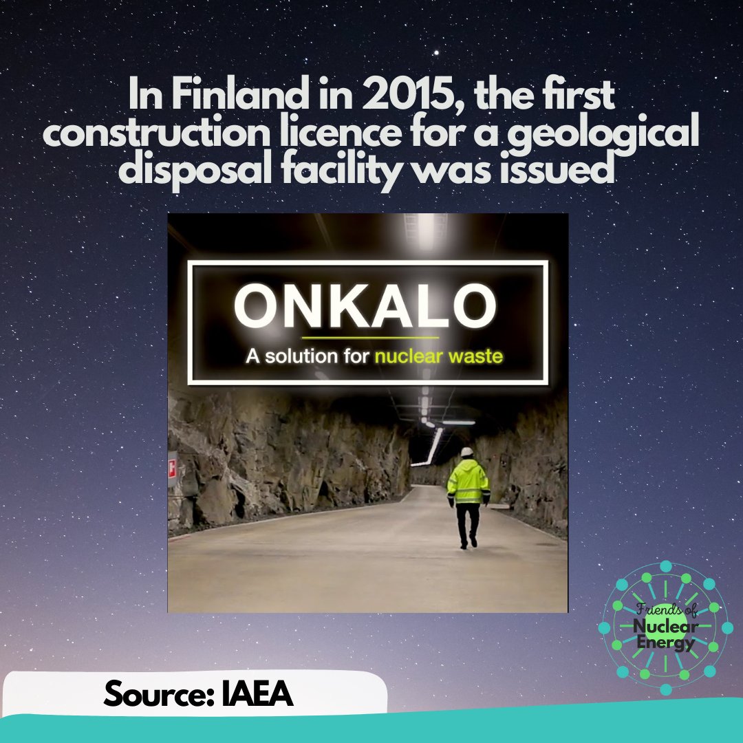 FoNuclearEnergy's tweet photo. This week we'll bring bringing you a new series on radioactive waste and hopefully some surprising facts you didn't know.

Our last post is on long term storage, which provides a safe environment for radioactive waste. 

#Nuclear #Energy #Radioactive #Waste #FoNE https://t.co/i5hLx7Exgr