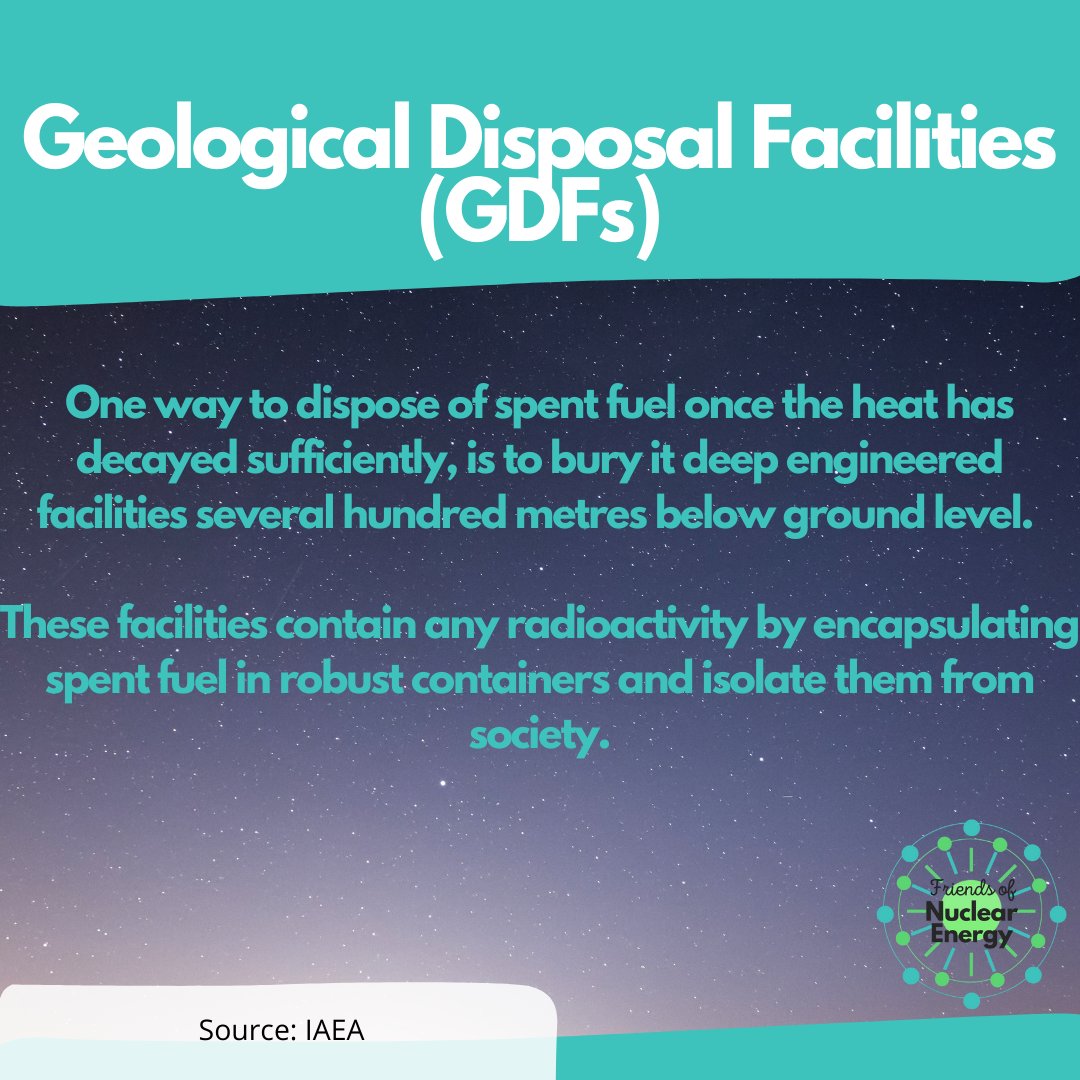 FoNuclearEnergy's tweet photo. This week we'll bring bringing you a new series on radioactive waste and hopefully some surprising facts you didn't know.

Our last post is on long term storage, which provides a safe environment for radioactive waste. 

#Nuclear #Energy #Radioactive #Waste #FoNE https://t.co/i5hLx7Exgr