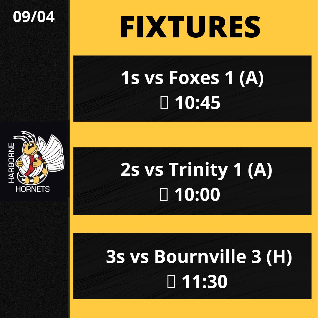 💔 Last winter league matches tomorrow!! 
🗓 Saturday 9th April fixtures
📍2s &amp; 3s at UOB courts (central venue). 

Let’s end on a bang, GOOD LUCK HORNETS 🐝 💪 #netball #netballfamily #hornets