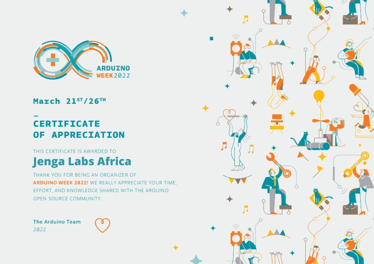 JengaLabsAfrica's tweet image. Grateful to @arduino team for sending us this in recognition of our participation in #Arduinoweek2022 #IOT #Robot #STEAM #STEM #Engineering #arduino #electronics #Gabby #Bongo #Lynx