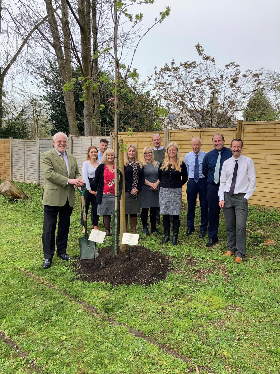Rokill Chairman Alec McQuin and the team planted a Rowan at our office as part of the Queen’s Green Canopy <a href="/QGCanopy/">The Queen's Green Canopy</a> #jubileetree