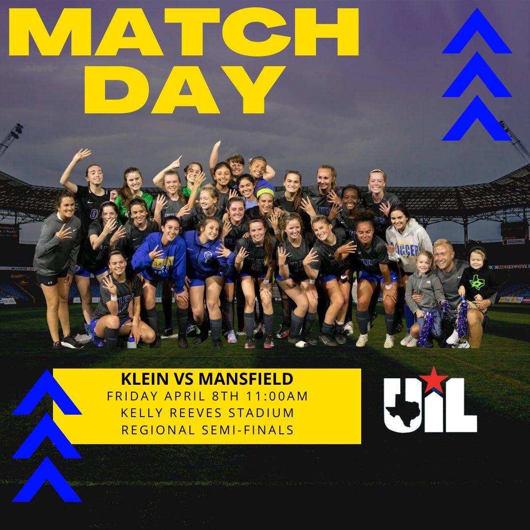 KHS_LKatsSoccer's tweet photo. Klein Vs Mansfield 
11:00 am at Kelly Reeves Stadium https://t.co/EVtEM9K6I8