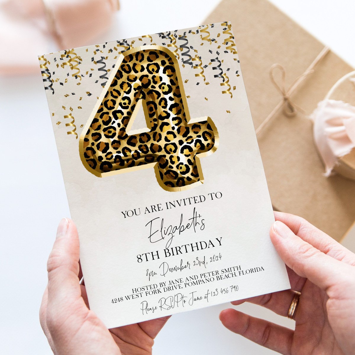 kairenv's tweet photo. 4th Leopard Print Birthday Invitation Editable Template Animal Balloon Invite For Her 4 Year Old Invite Party Celebration Digital Download 
£5.00
➤ https://t.co/H2ShXW6CR5 https://t.co/h1WcgKDtz6