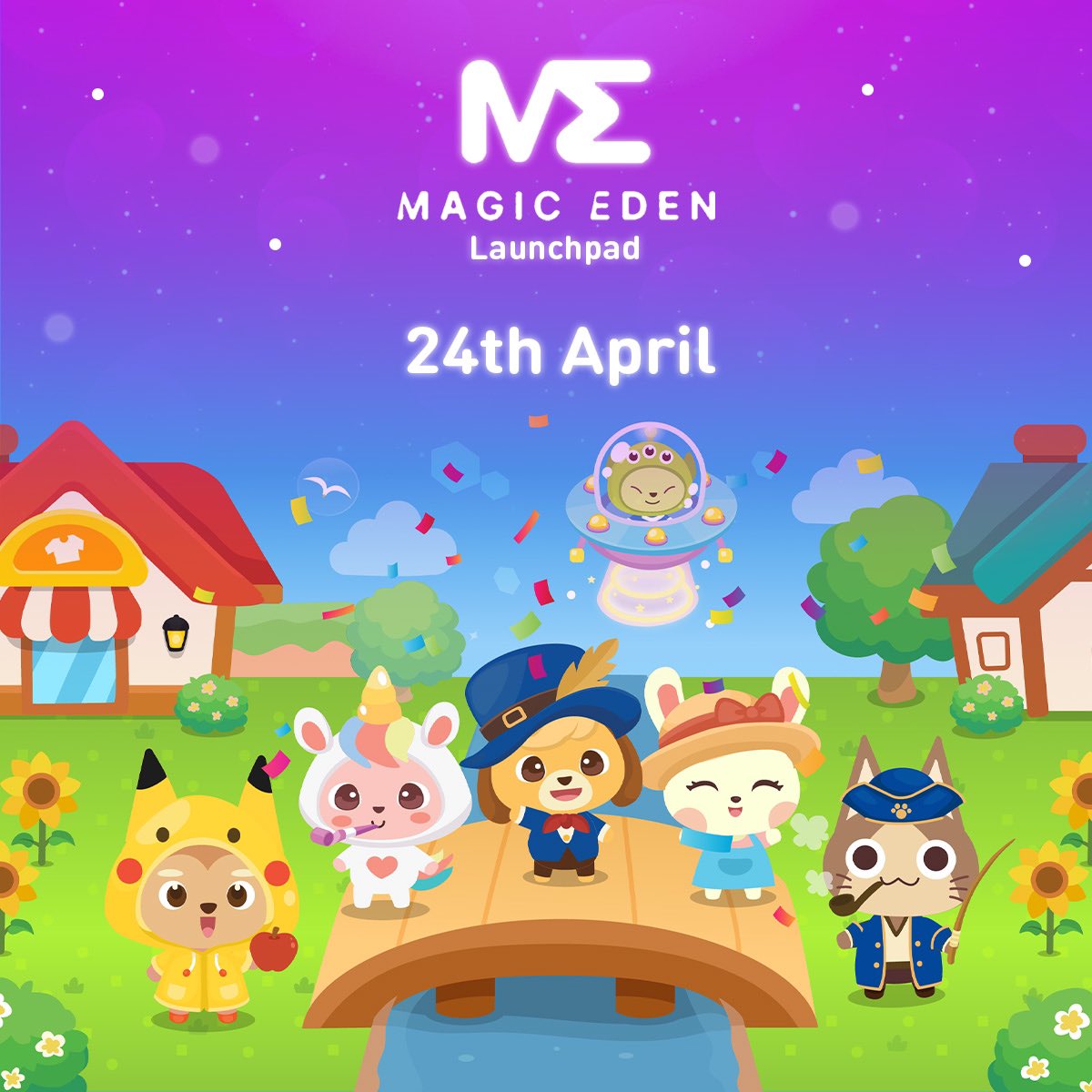 Super excited to announce that we will be minting on <a href="/MagicEden/">Magic Eden 🪄</a> Launchpad, 24th April.

See you there, Paw Fam 🐾