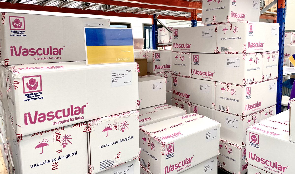 iVascularGlobal's tweet photo. iVascular donates a supply of medical devices for hospitals in #ukraine, in collaboration with our distributor to support the patients. https://t.co/rbGZu5eMzx