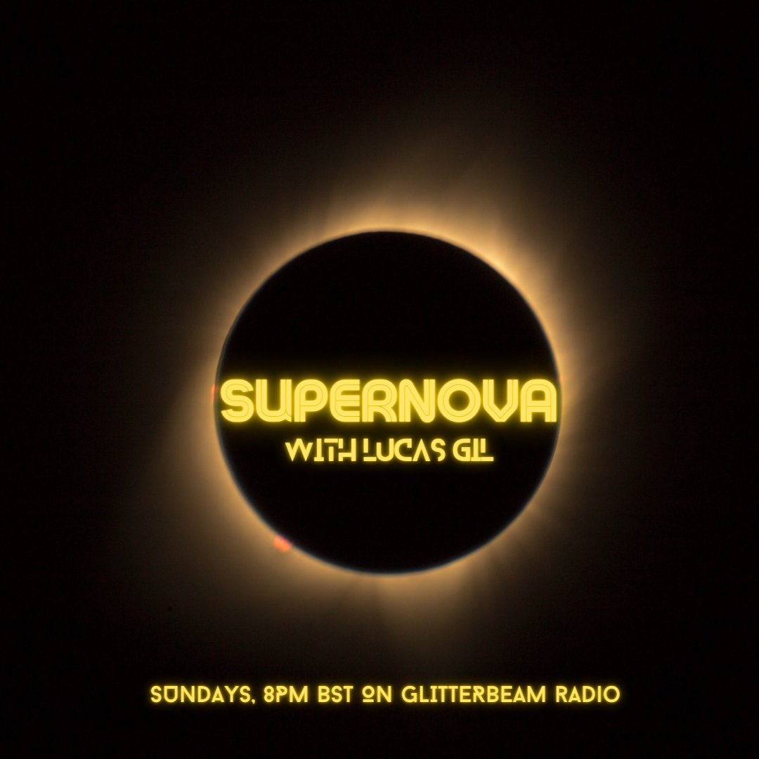 This Sunday #SupernovaRadioShow is bringing some summery vibes with tracks from <a href="/jacquesgreene/">jg</a>, <a href="/Tsvisions/">TSVI</a>, <a href="/_pioneer11/">🛰</a>, <a href="/juno8music/">JUNO8</a> and a premiere from <a href="/youkolmusic/">youkolmusic</a> and more. There's a little surprise hidden as well!
From 8pm BST on <a href="/GlitterBeamUK/">GlitterBeam Radio🏳️‍🌈</a> 
Links lucasgil.net/supernova