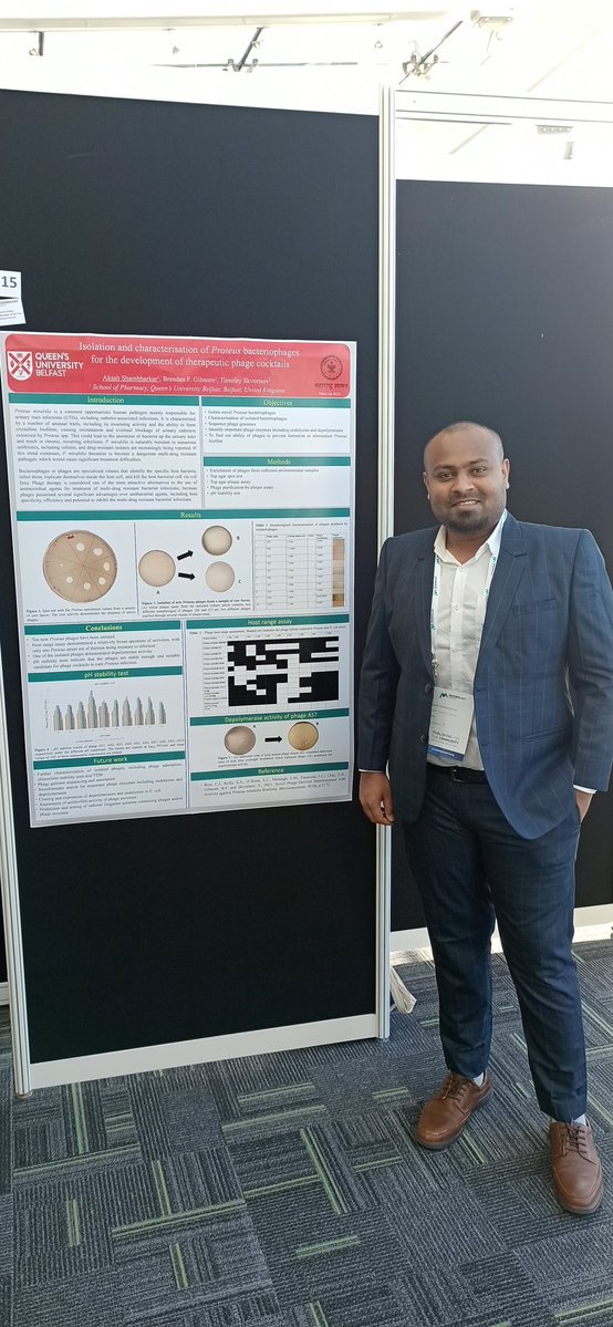 pharmacyatQUB's tweet photo. The annual conference of the Microbiology Society took place in Belfast. We could not miss this opportunity to share our research there. We are proud of our representation there. @Akash_QUB @Thomacillin @BronaghElmore @BrendanFGilmore @timskvortsov 
#Microbio22 @MicrobioSoc https://t.co/QXJNGhw630