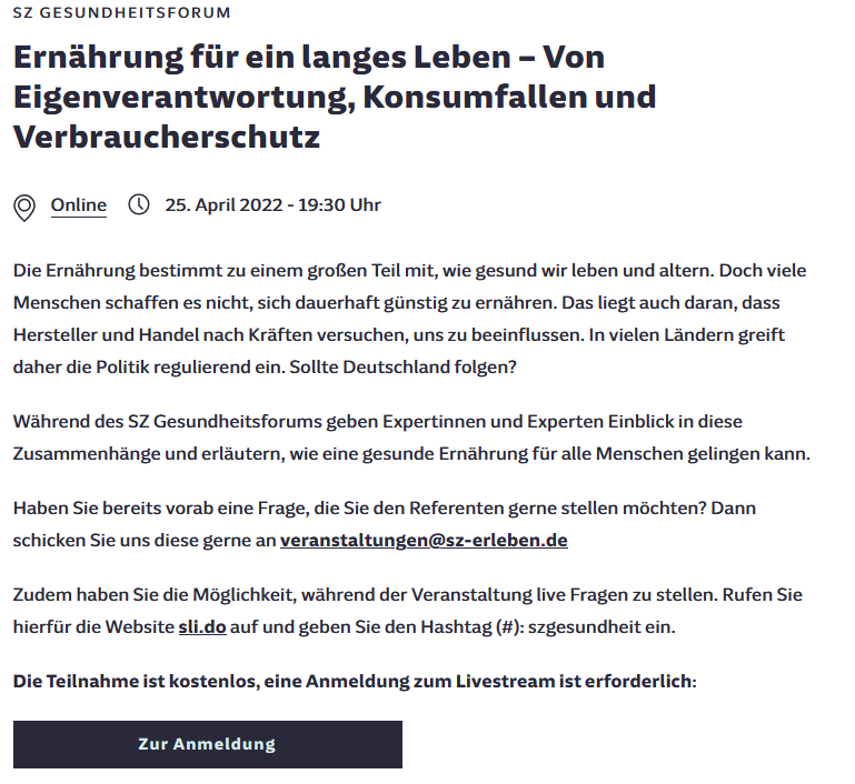 LauraMKoenig's tweet photo. Ich freue mich sehr, beim @SZ Gesundheitsforum am 25.4. dabei zu sein! Die Anmeldung zum Livestream ist jetzt geöffnet: https://t.co/IyDskRunsG
@unibt @CampusKulmbach @DGPs_Berlin @DGPs_JuMis @DGPs_Gesundheit @dge_wissen @DGE_ECS https://t.co/gdv1z9N48f