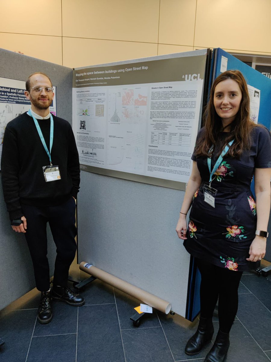 hannahgumble's tweet photo. Had a great time presenting our poster @GISRUK really proud of the work we produced from a random conversation @obisargoni @npalomin 

#spatialanalysis #GIS #phd #phdlife #WomenInSTEM https://t.co/Xht5cViF0q