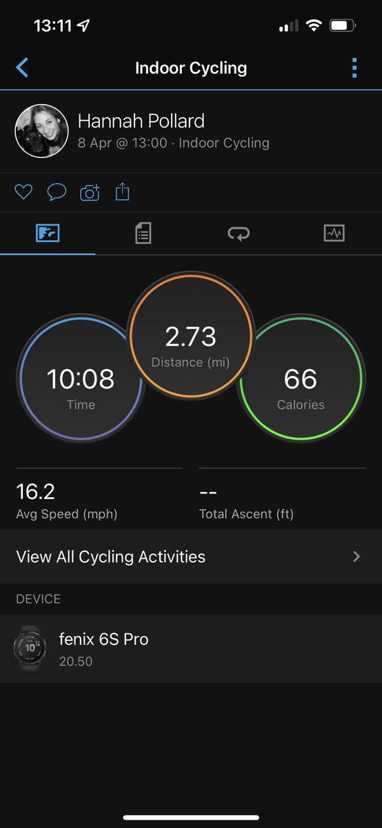 hannahp_80's tweet photo. Three weeks post right hip surgery and 10 minutes on the bike today 😊 hoping patience pays off in the long run (literally) #faisurgery https://t.co/VDN0jCjeBW