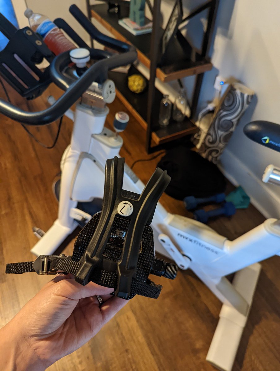 aliraymer's tweet photo. @Beachbody I have looooooved my bike, but this is the second time one of my pedals has come off during my ride. This one I was out of the saddle, so super scary. Is there a solution to this issue? https://t.co/XyqRjmIKEr