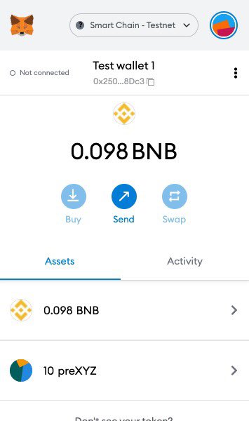Running test is DONE ✅

You will see $preXYZ as token name on your wallet, following our logo will be displayed in coming days due to BSCScan procedure. 

See you later folks 😉