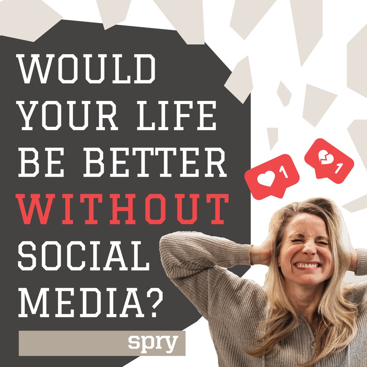 thinkspry's tweet photo. Would your life be better without social media? Yes/no?

#socialmediaforgood #socialmediaonpurpose #digitalculture #socialmediabalance https://t.co/qaLal9jN8h