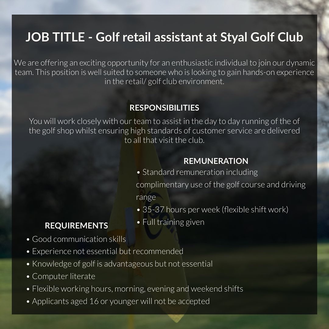 Styal Golf Club tweet media