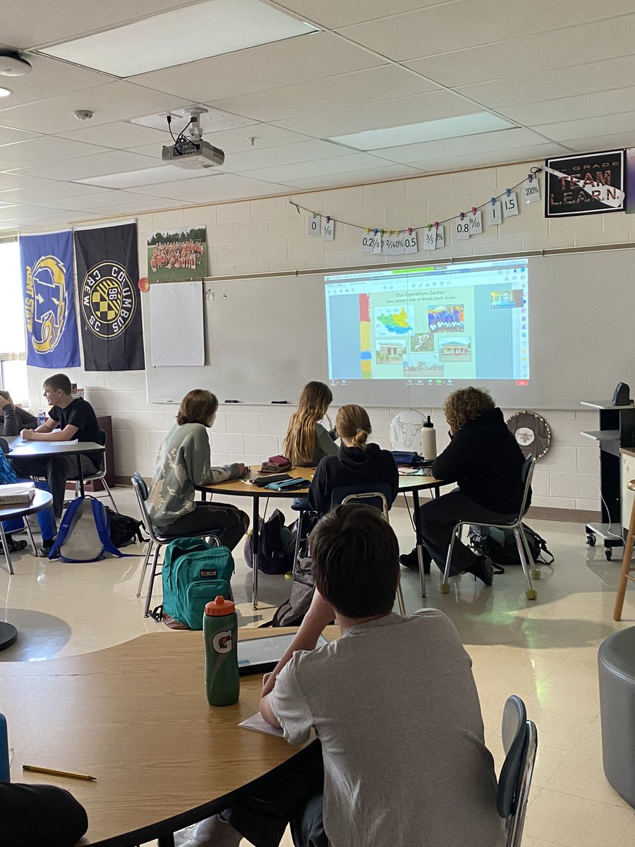 CF_JohnsonB's tweet photo. Students learning more about how @WaterforSoSudan dills wells in South Sudan. #cfevscourage https://t.co/NntZB6eB32