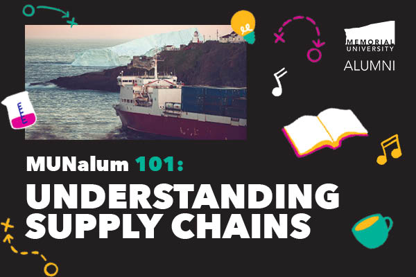 Join Jeremy Whittle (BMS’00) on April 12 at 1 p.m. (NT) for a conversation about how supply chains work to convey goods in and out of NL, &amp; what we can do to mitigate risks from disruptions. Learn more &amp; register: bit.ly/3JwSash 

@MUNHuskyCentre <a href="/MemorialU/">Memorial University</a>