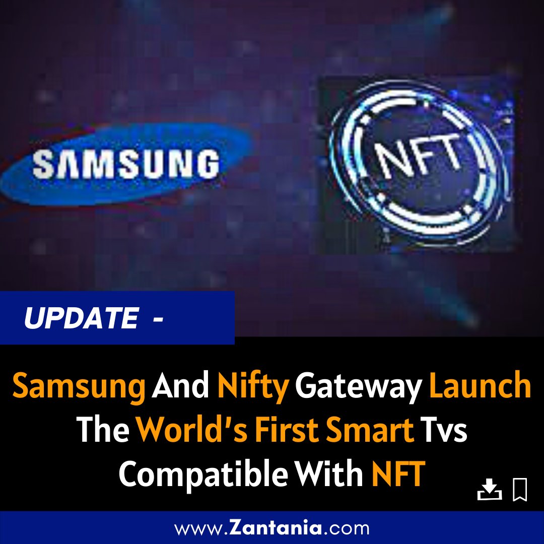 elvanamartin's tweet photo. Samsung is launching the world’s ‘First-Ever Smart TV NFT Platform’ thanks to a partnership with the Winklevoss twins’ Nifty Gateway.

#samsung #samsungnfts #lunch #samsunglunch #nft #worldsmartTVs #tvs #worldsmart #gateway #nifty #niftygateway https://t.co/6Jj02DKbBy